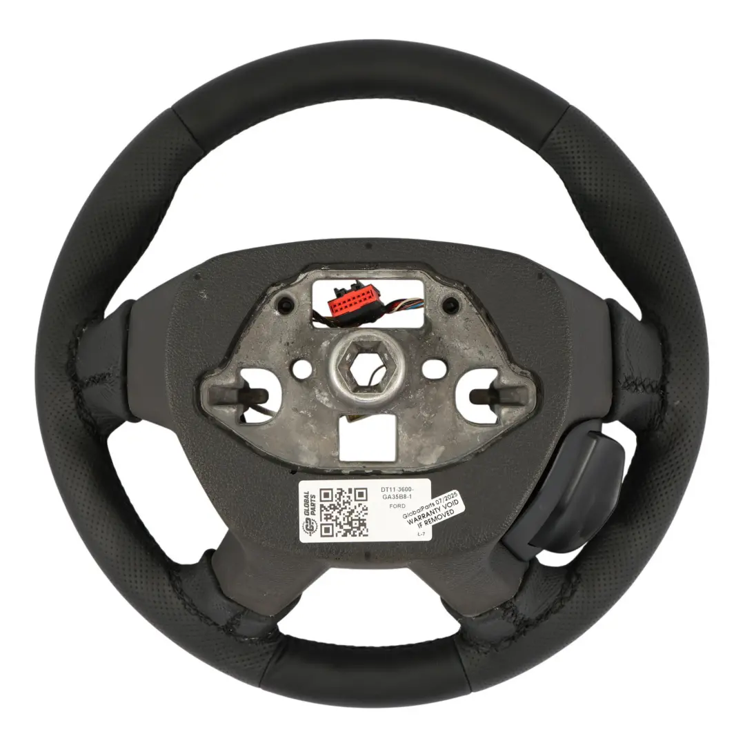 Ford Transit Custom Mk8 NEW Black Leather Steering Wheel DT113600GA35B8 - SKU DT11-3600-GA35B8-1 - Part number DT11-3600-GA35B8
