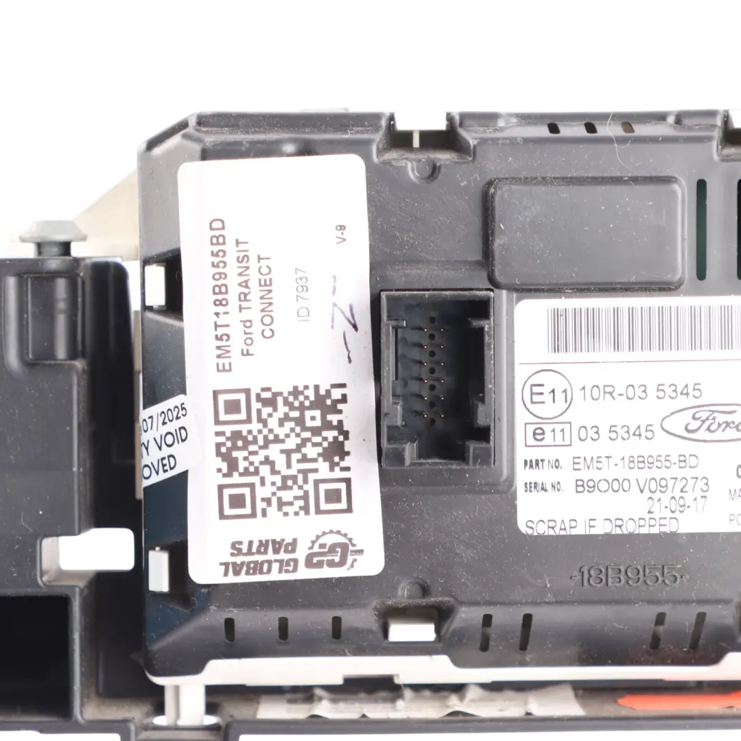 Display Screen Multifunction Head Unit to Ford Transit Connect Dash with Part number EM5T18B955BD Ford Transit Connect Dash Display Screen Multifunction Head Unit - SKU EM5T18B955BD - Part number EM5T18B955BD