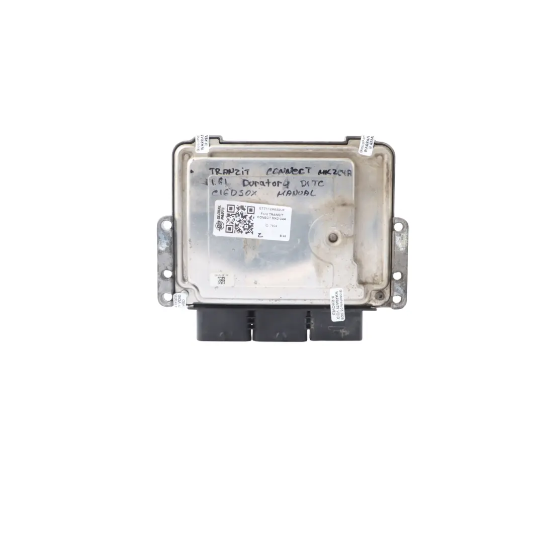Ford Transit Connect Mk2 1.6 TDCI Diesel Engine ECU Manual - SKU ET7112A650UF - Part number ET7112A650UF