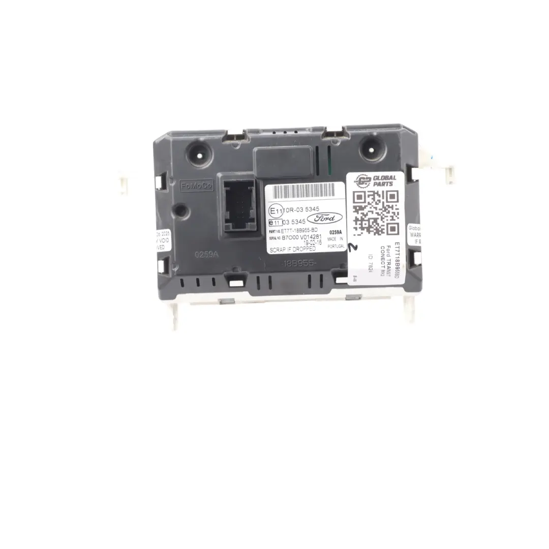 Ford Transit Connect Mk2 Multi Function Clock Screen Display Panel - SKU ET7T18B955BD - Part number ET7T18B955BD