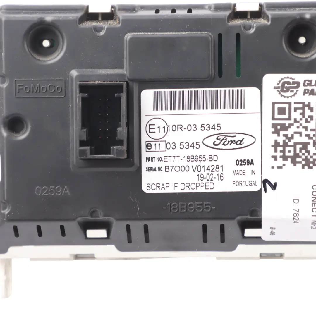 Mk2 Multi Function Clock Screen Display Panel to Ford Transit Connect with Part number ET7T18B955BD Ford Transit Connect Mk2 Multi Function Clock Screen Display Panel - SKU ET7T18B955BD - Part number ET7T18B955BD