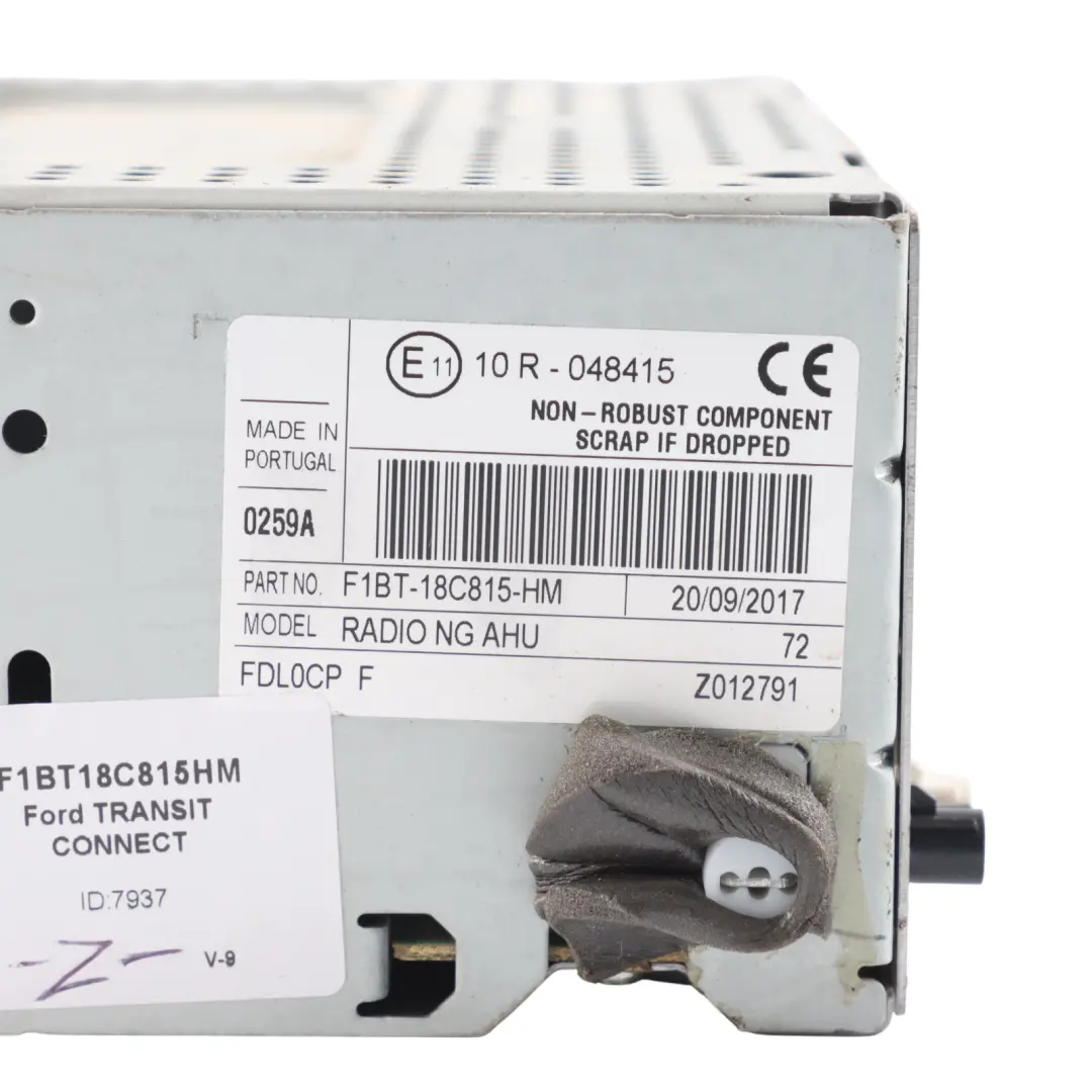 Mk2 Radio Stereo CD Player Head Unit to Ford Transit Connect with Part number F1BT18C815HM Ford Transit Connect Mk2 Radio Stereo CD Player Head Unit - SKU F1BT18C815HM - Part number F1BT18C815HM
