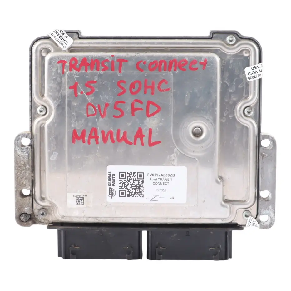 Mk2 1.5 SOHC Diesel Engine Control ECU Manual to Ford Transit Connect with Part number FV6112A650ZB Ford Transit Connect Mk2 1.5 SOHC Diesel Engine Control ECU Manual - SKU FV6112A650ZB - Part number FV6112A650ZB