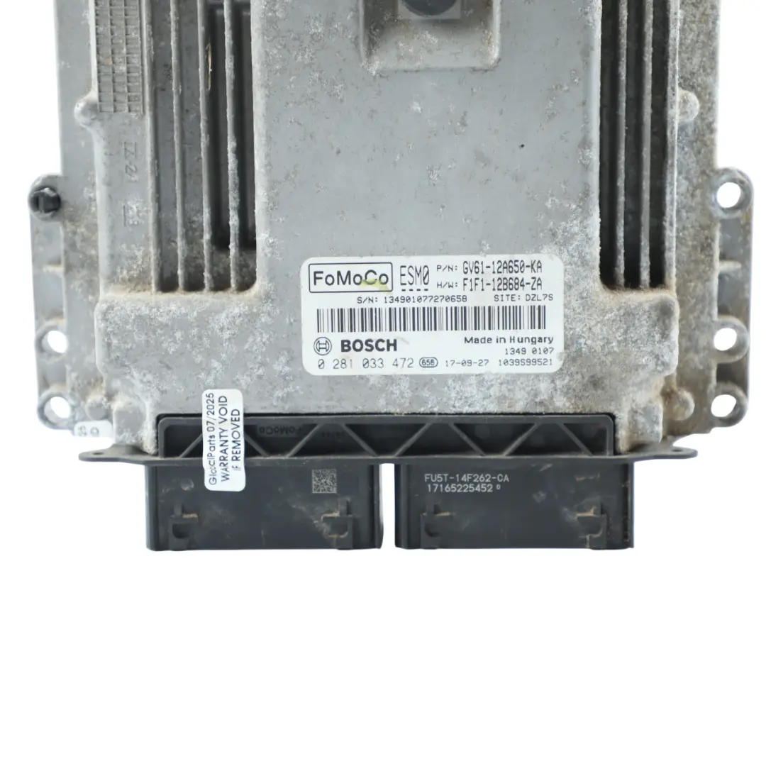 Ford Transit Connect MK2 1.5 TDCI 101HP Engine Unit ECU Manual - SKU GV6112A650KA - Part number GV6112A650KA