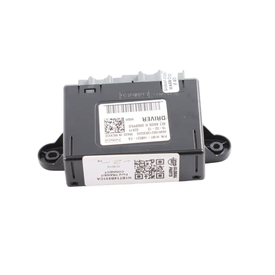 Mk2 II Door Control Module ECU Front Right O/S to Ford Transit Connect with Part number H1BT14B531CA Ford Transit Connect Mk2 II Door Control Module ECU Front Right O/S - SKU H1BT14B531CA - Part number H1BT14B531CA