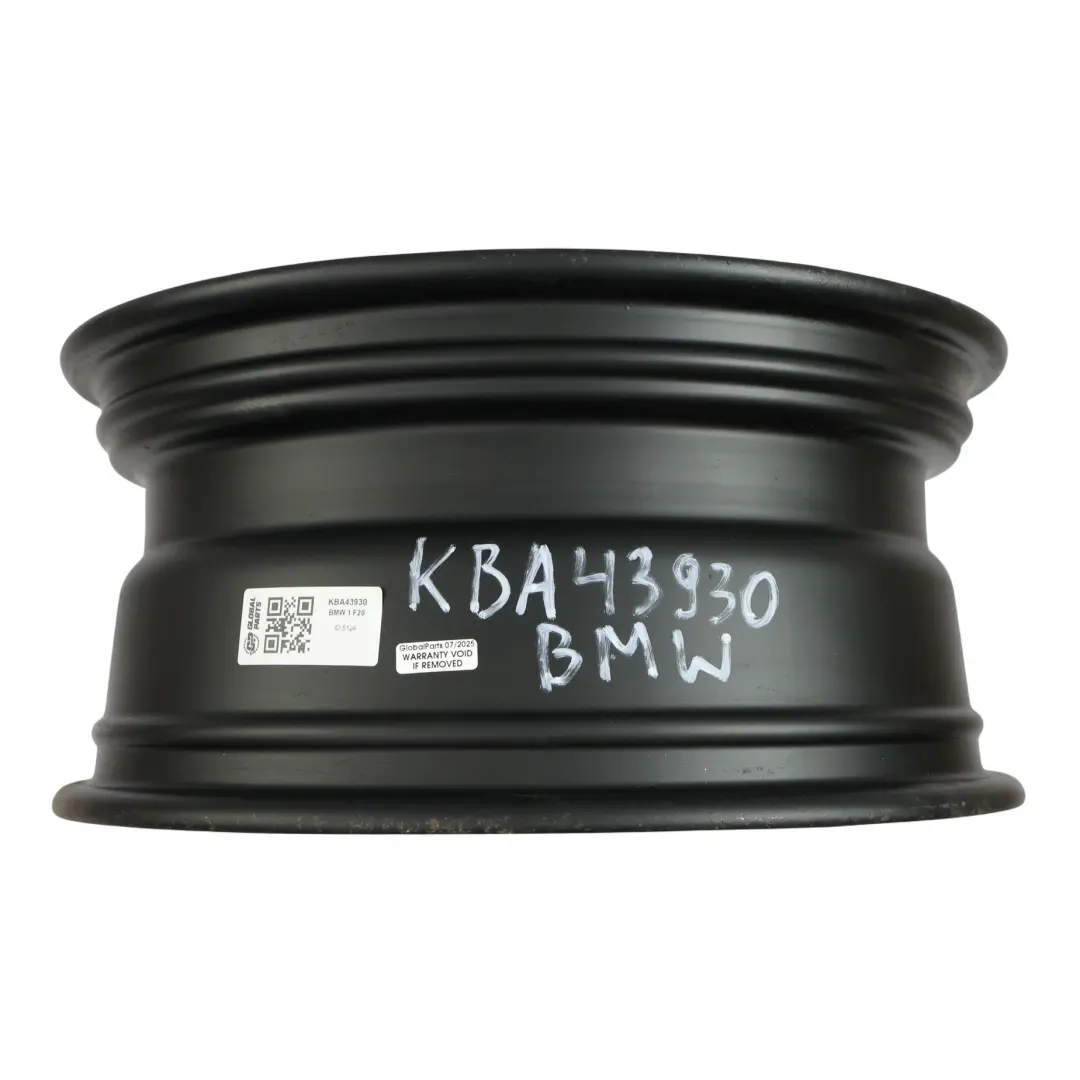 BMW E90 E91 E92 Jante Acier Noir 16" 7J ET:31 6777783 - SKU KBA43930 - Numéro de pièce KBA43930