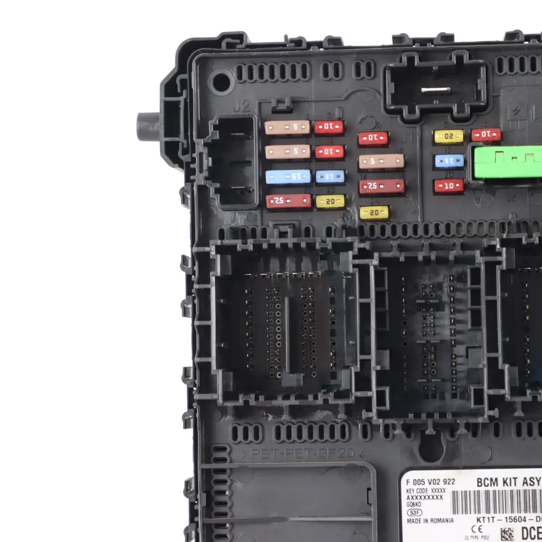 Mk2 II Body Control Module Fuse Box ECU to Ford Transit Connect with Part number KT1T15604DCE Ford Transit Connect Mk2 II Body Control Module Fuse Box ECU - SKU KT1T15604DCE - Part number KT1T15604DCE
