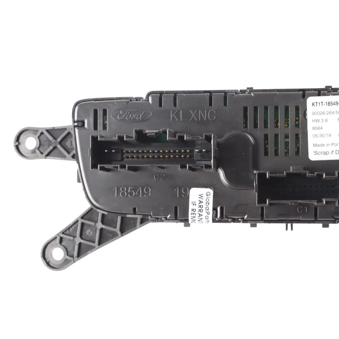 Mk2 II Climate A/C Control Panel Unit to Ford Transit Connect with Part number KT1T18549KAC Ford Transit Connect Mk2 II Climate A/C Control Panel Unit - SKU KT1T18549KAC - Part number KT1T18549KAC