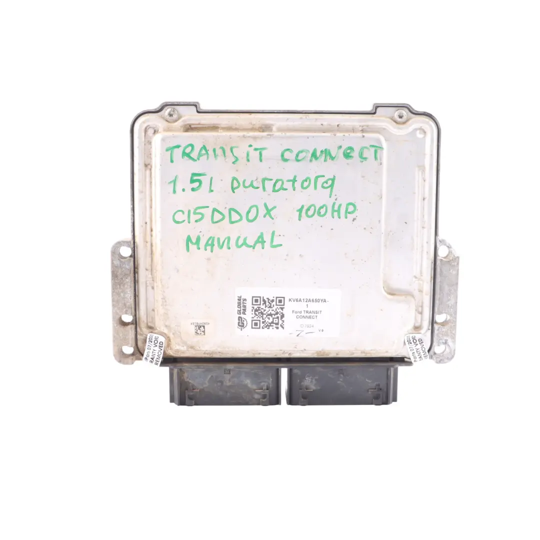 Ford Transit Connect 1.5 TDCI 101HP Engine Unit ECU Kit KV6A-12A650-YA Manual - SKU KV6A12A650YA-1 - Part number KV6A12A650YA