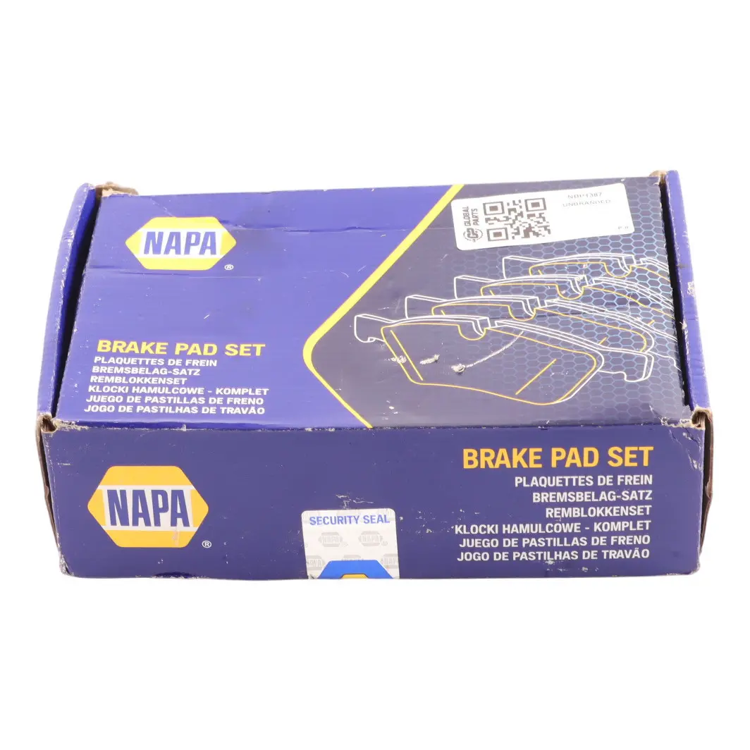 NAPA Brake Pad Set Front Axle Braking Unit Pads Kit to with Part number NBP1387 NAPA Brake Pad Set Front Axle Braking Unit Pads Kit - SKU NBP1387 - Part number NBP1387