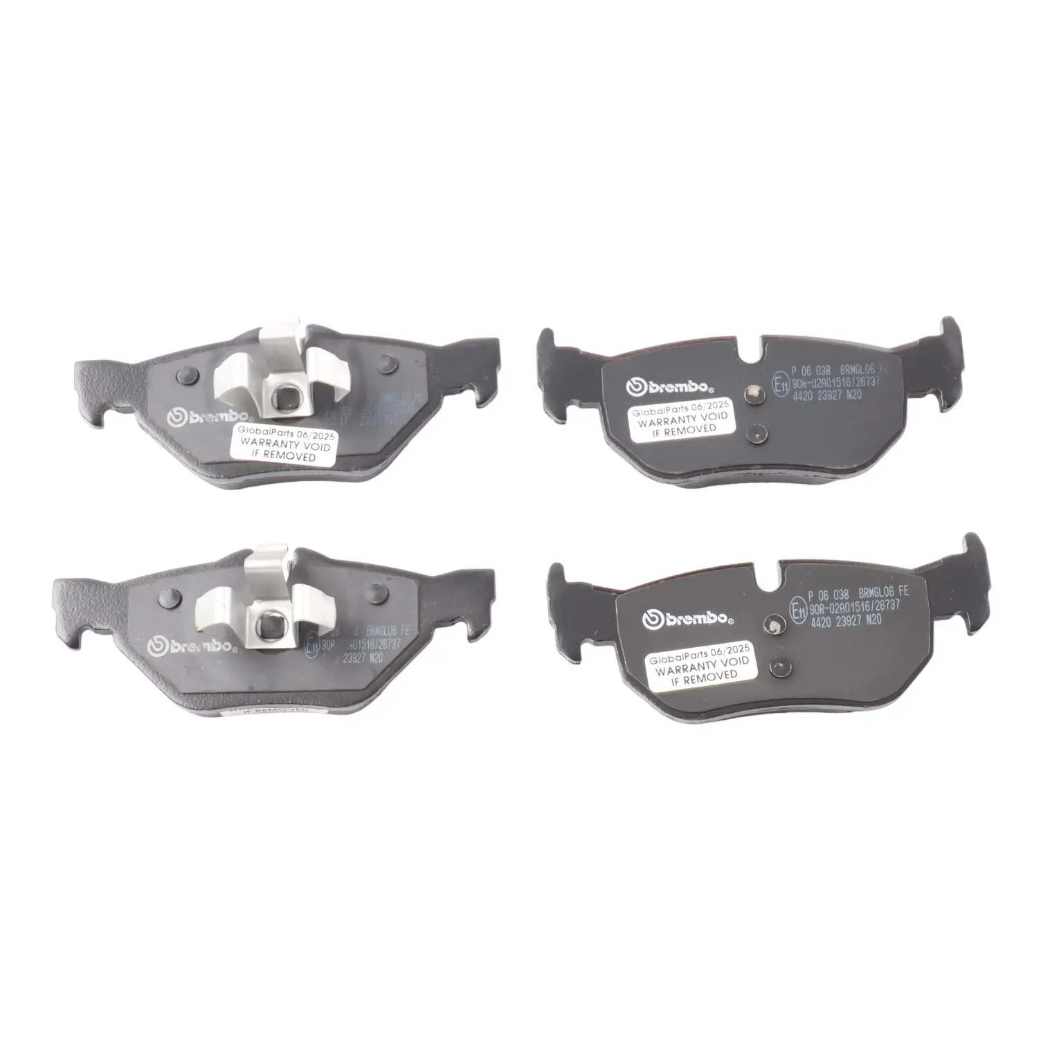 BMW E90 E91 Brembo Front Axle Brake Pads Set Kit P06038 Standard 646BM0272