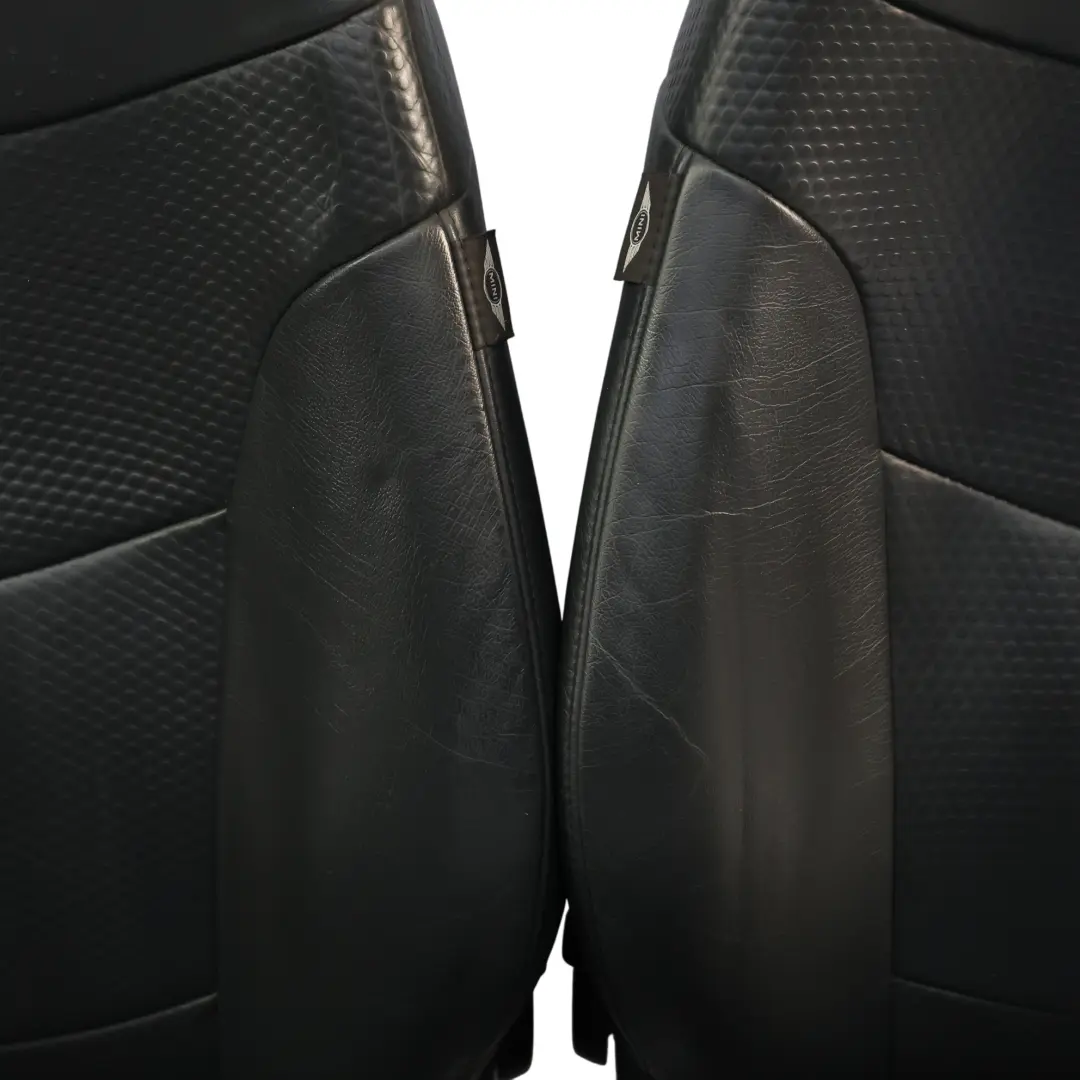  Sedili Mini Panther Black Leather Profile Anteriore Posteriore - SKU R50-Sport-Leather-Profile-Black-T5PN - Numero di parte R50