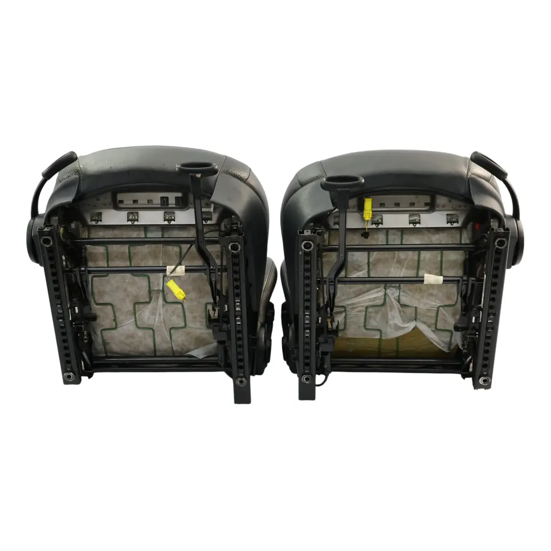  Seats Mini Cooper R53 Panther Black Leather Profile Front Rear Seat - SKU R50-Sport-Leather-Profile-Black-T5PN - Part number R50