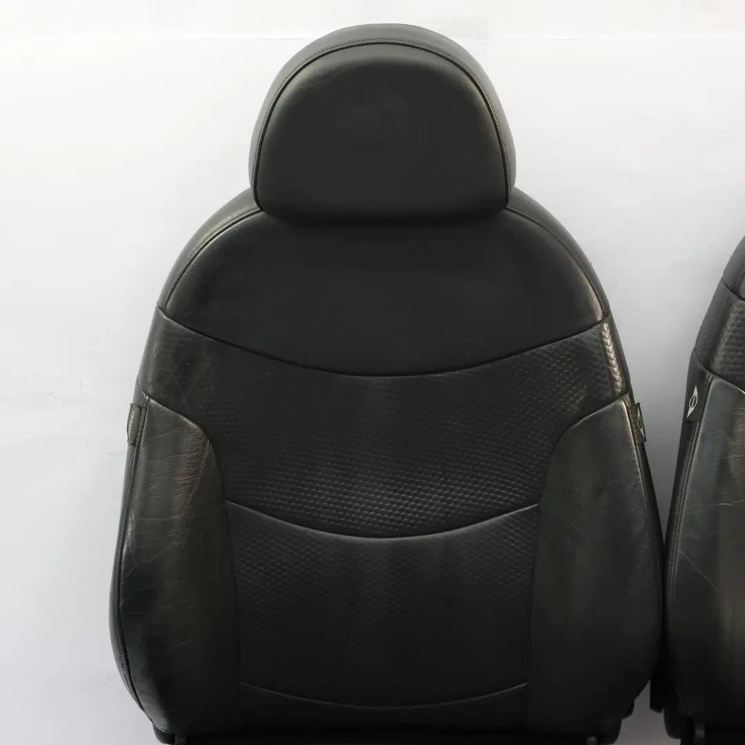 Seats Mini Cooper R53 Panther Black Leather Profile Front Rear Seat to with Part number R50 Seats Mini Cooper R53 Panther Black Leather Profile Front Rear Seat - SKU R50-Sport-Leather-Profile-Black-T5PN - Part number R50
