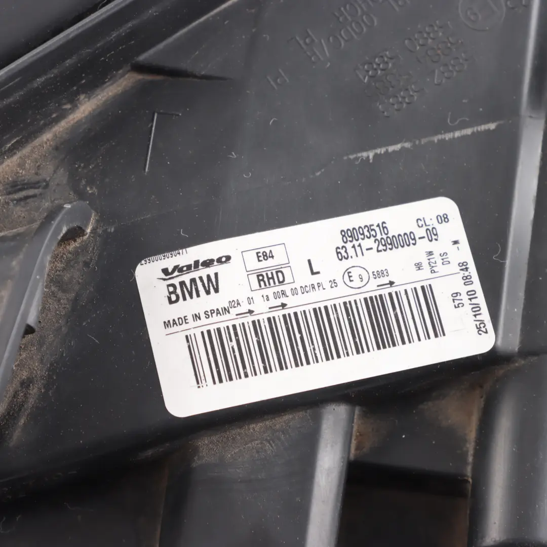 BMW X1 E84 Xenon Headlight Headlamp Front Passenger Side N/S 2990009 - SKU RHD-2993493-1 - Part number 2993493