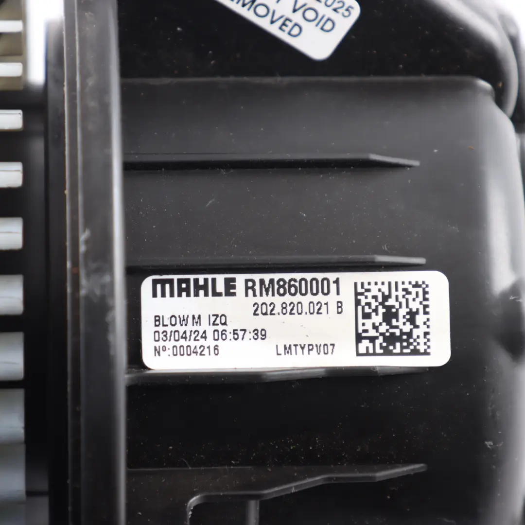 Mk5 Heater Blower Heater Motor Fan Unit to Seat Ibiza with Part number 2Q2820021B Seat Ibiza Mk5 Heater Blower Heater Motor Fan Unit - SKU RHD-2Q2820021B - Part number 2Q2820021B