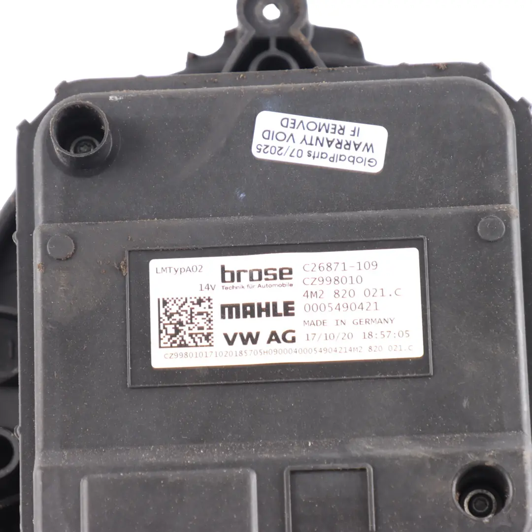 Audi A4 S4 B9 Heater Blower Fan Motor - SKU RHD-4M2820021C - Part number 4M2820021C