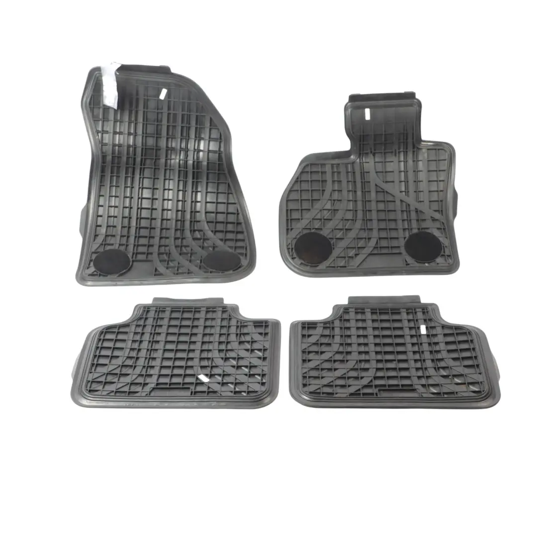 BMW U06 All Weather Interior Front Rear Floor Rubber Mats Set Black - SKU RHD-5A2DA76 - Part number 5A2DA76