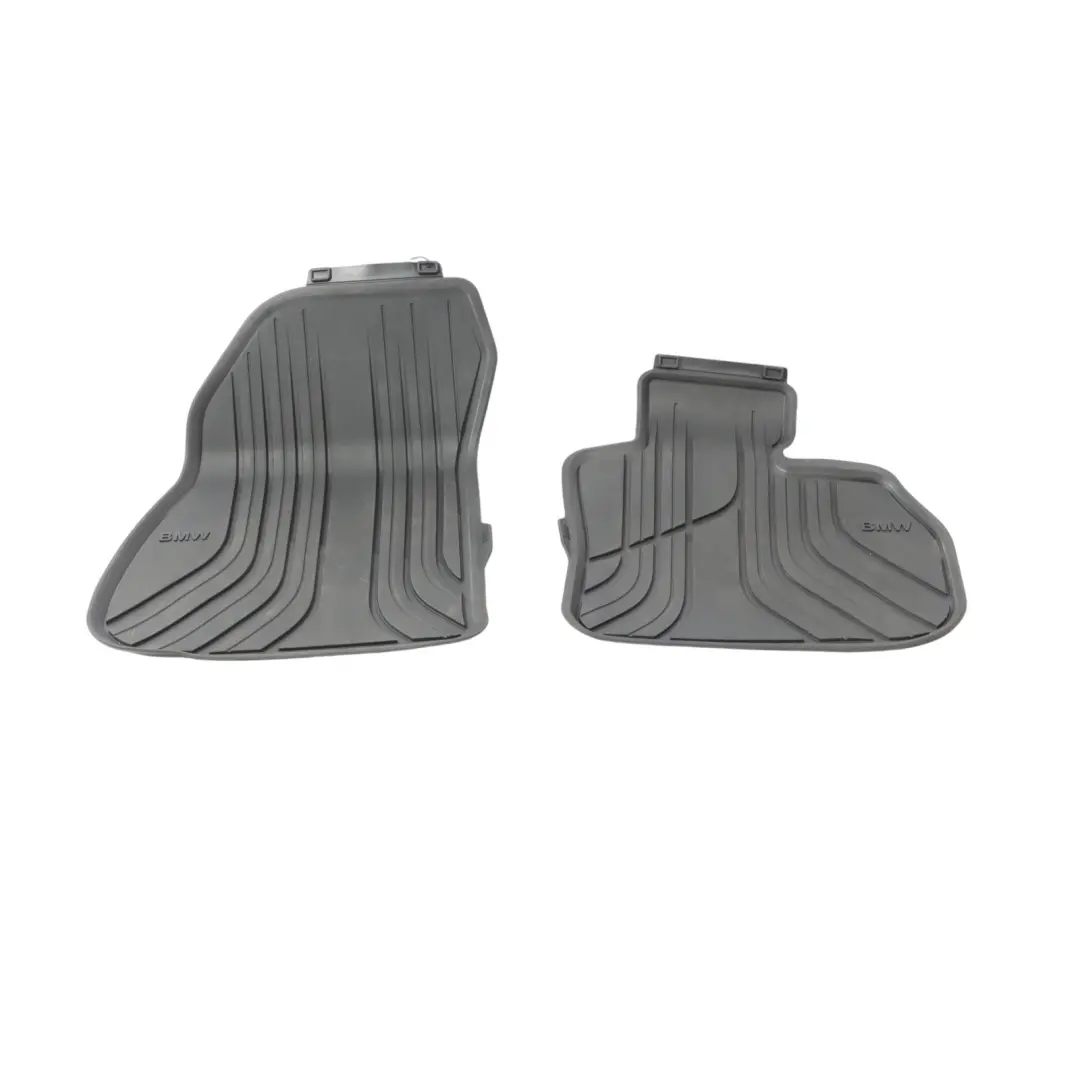 BMW U06 All Weather Interior Front Rear Floor Rubber Mats Set Black - SKU RHD-5A2DA76 - Part number 5A2DA76