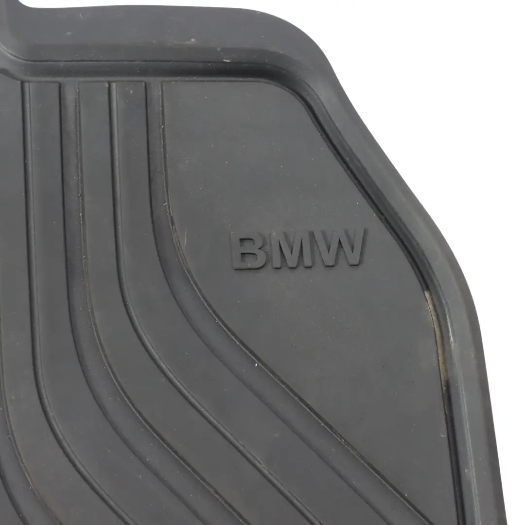BMW U06 All Weather Interior Front Rear Floor Rubber Mats Set Black - SKU RHD-5A2DA76 - Part number 5A2DA76