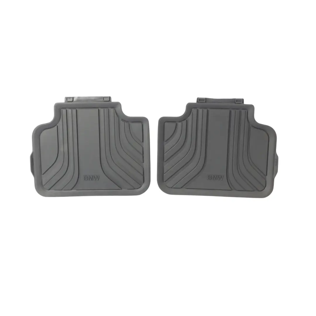 BMW U06 All Weather Interior Front Rear Floor Rubber Mats Set Black - SKU RHD-5A2DA76 - Part number 5A2DA76
