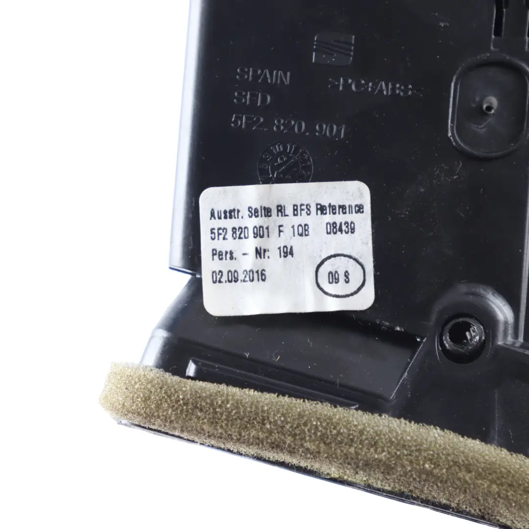 5F Dashboard Front Left N/S Air Vent Panel to Seat Leon Cupra with Part number 5F2820901F Seat Leon Cupra 5F Dashboard Front Left N/S Air Vent Panel - SKU RHD-5F2820901F - Part number 5F2820901F