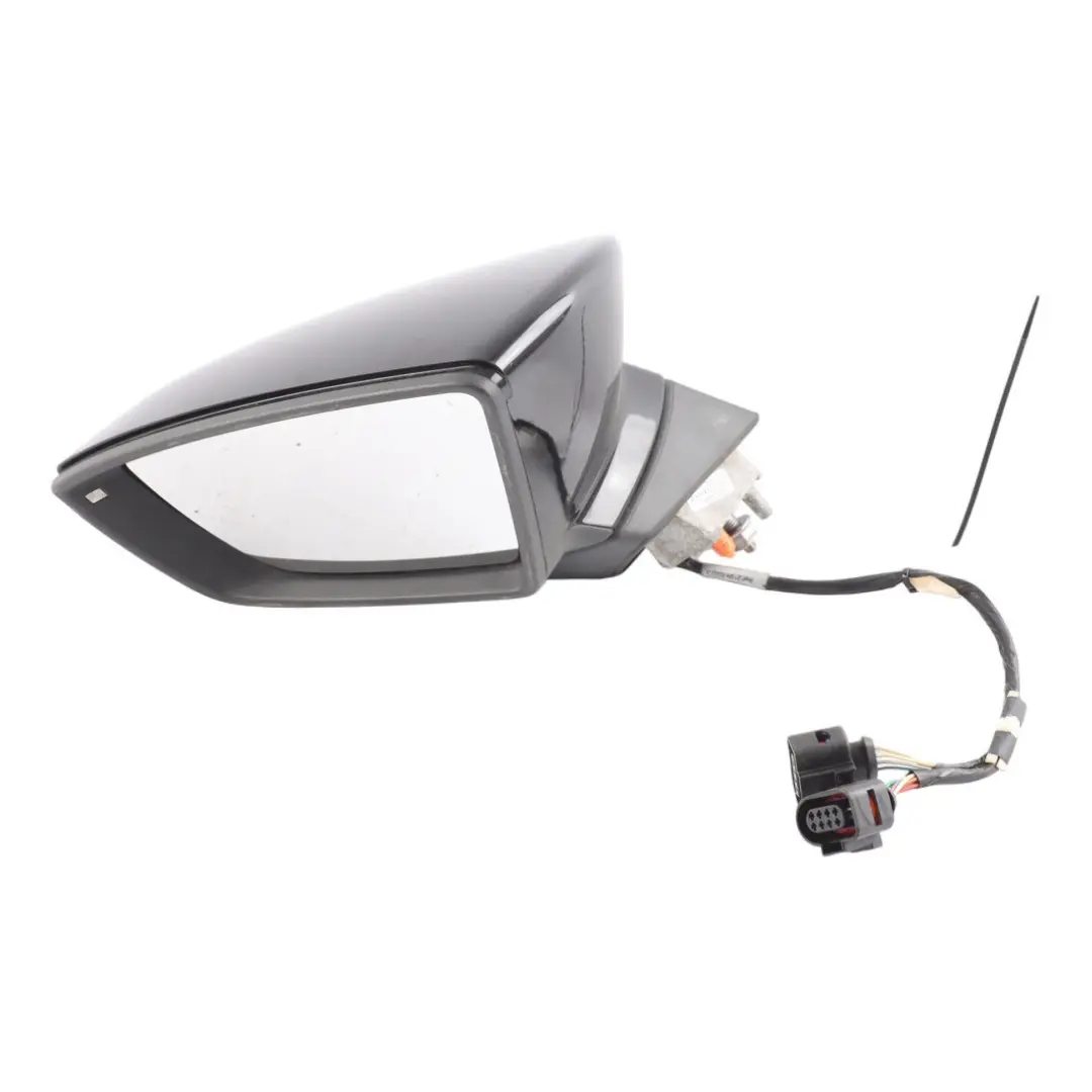 Seat Leon Cupra 5F Side View Mirror Front Left N/S Nevada White-S9R - SKU RHD-5F2857507Q-BNE - Part number 5F2857507Q