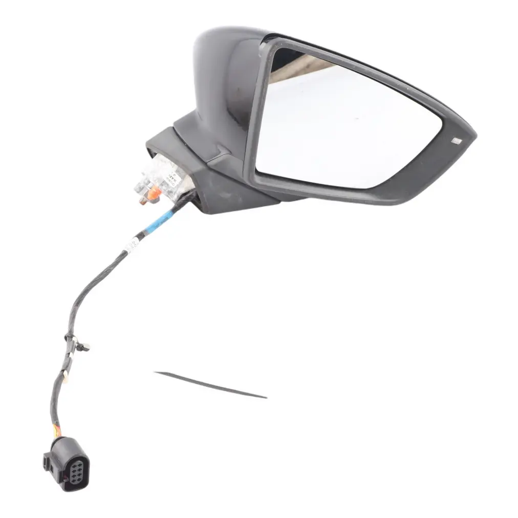 Seat Leon Cupra 5F Side View Mirror Front Right O/S Nevada White S9R 5F2857508P