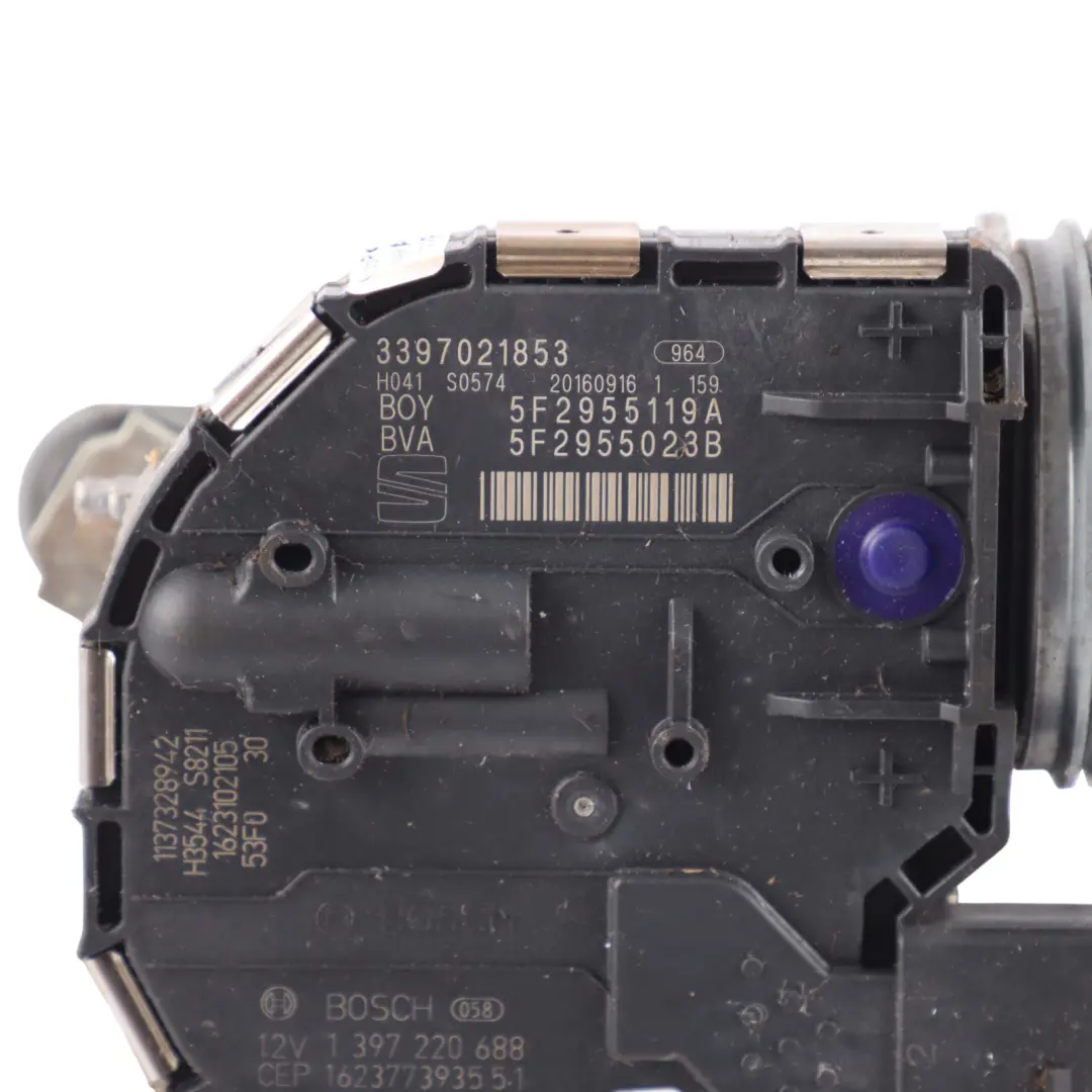 5F Front Windscreen Wiper System Linkage Motor to Seat Leon Cupra with Part number 5F2955023B Seat Leon Cupra 5F Front Windscreen Wiper System Linkage Motor - SKU RHD-5F2955023B - Part number 5F2955023B