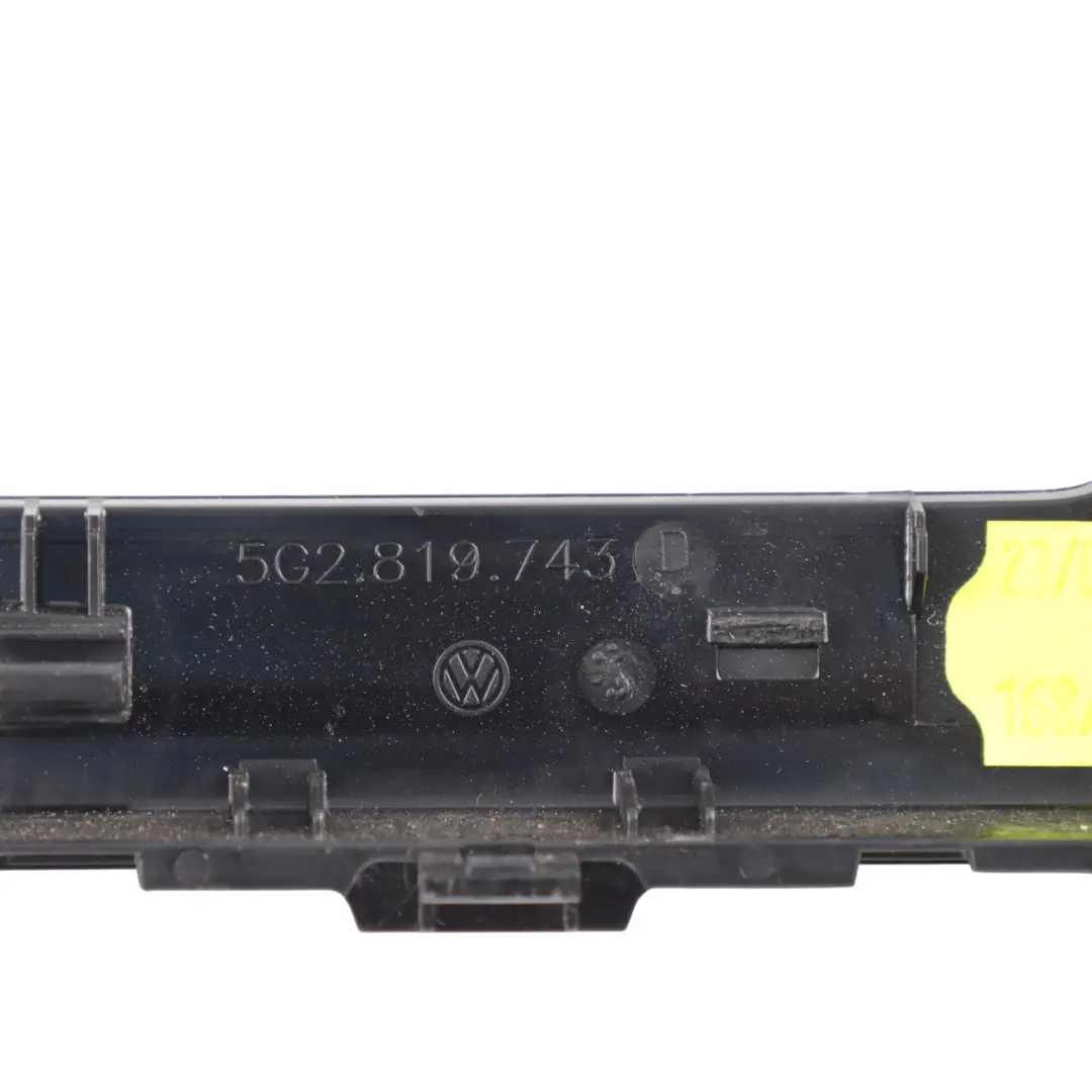 Dashboard Radio Surround Cover Trim Panel to VW Volkswagen Golf R 7 with Part number 5G2819743D VW Volkswagen Golf R 7 Dashboard Radio Surround Cover Trim Panel - SKU RHD-5G2819743D - Part number 5G2819743D