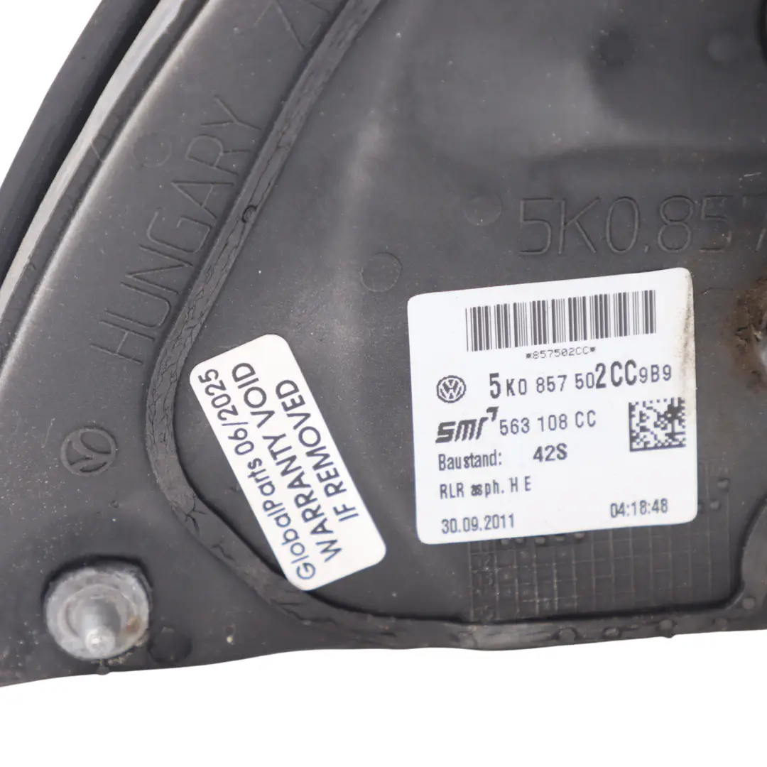 Wing Mirror Right O/S Blue Graphite Pearl Effect C5F to Volkswagen Golf 6 Electric with Part number 5K0857508AD Volkswagen Golf 6 Electric Wing Mirror Right O/S Blue Graphite Pearl Effect C5F - SKU RHD-5K0857508AD-SHB - Part number 5K0857508AD