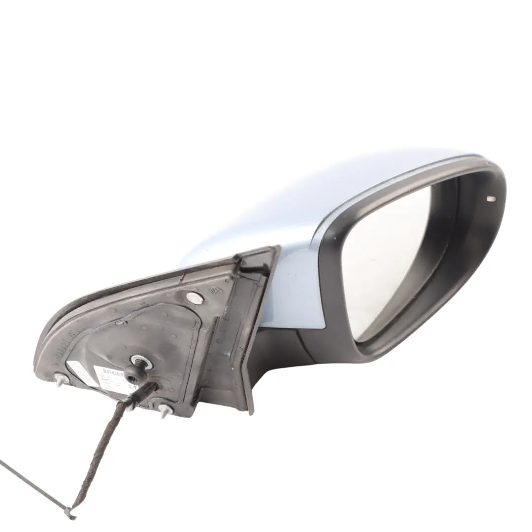 Volkswagen Golf 6 Electric Wing Mirror Right O/S Blue Graphite Pearl Effect C5F - SKU RHD-5K0857508AD-SHB - Part number 5K0857508AD