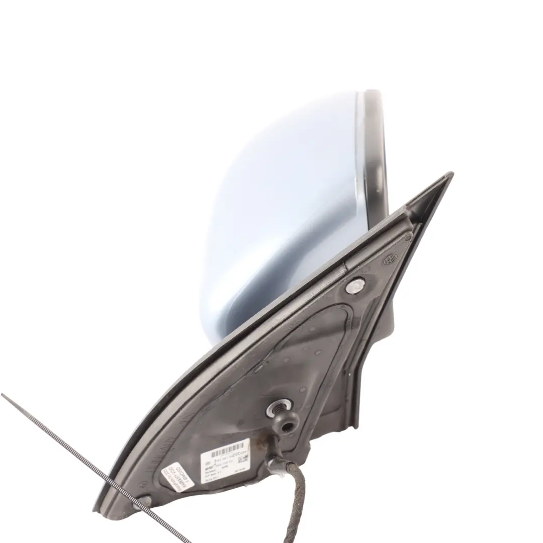 Volkswagen Golf 6 Electric Wing Mirror Right O/S Blue Graphite Pearl Effect C5F - SKU RHD-5K0857508AD-SHB - Part number 5K0857508AD