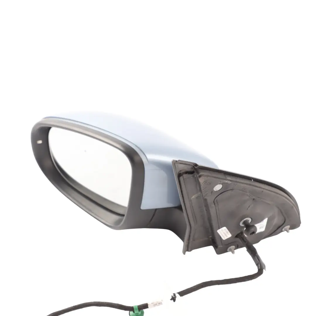 Volkswagen Mk5 V Left N/S Side View Wing Mirror Shark Blue Metallic - SKU RHD-5K0857933B-SHB - Part number 5K0857933B