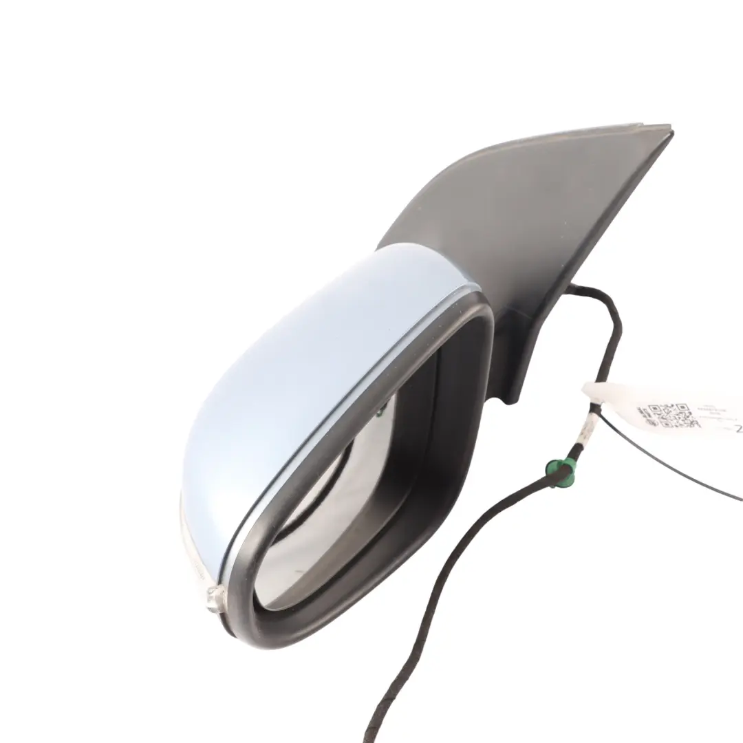 Volkswagen Mk5 V Left N/S Side View Wing Mirror Shark Blue Metallic - SKU RHD-5K0857933B-SHB - Part number 5K0857933B