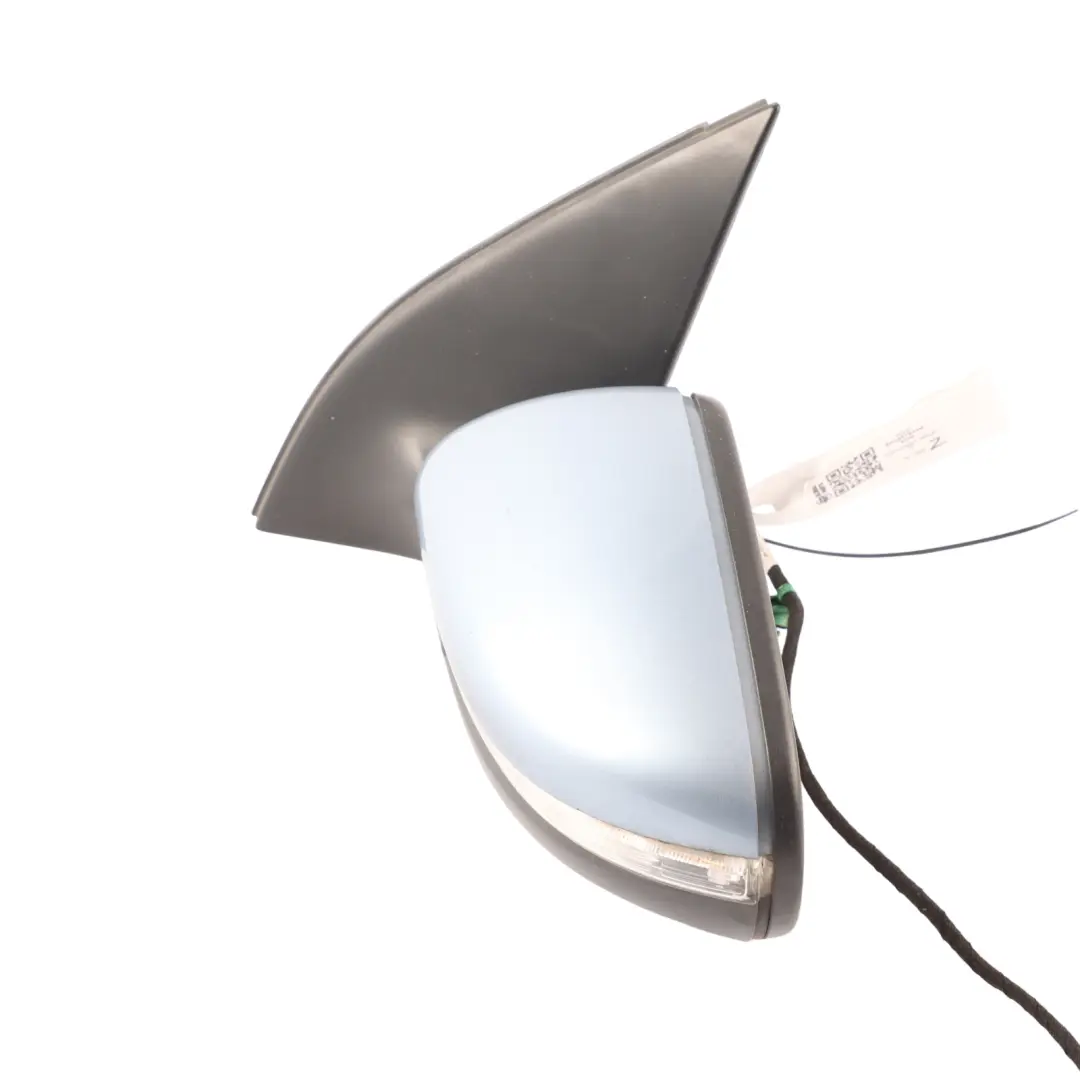 Volkswagen Mk5 V Left N/S Side View Wing Mirror Shark Blue Metallic - SKU RHD-5K0857933B-SHB - Part number 5K0857933B
