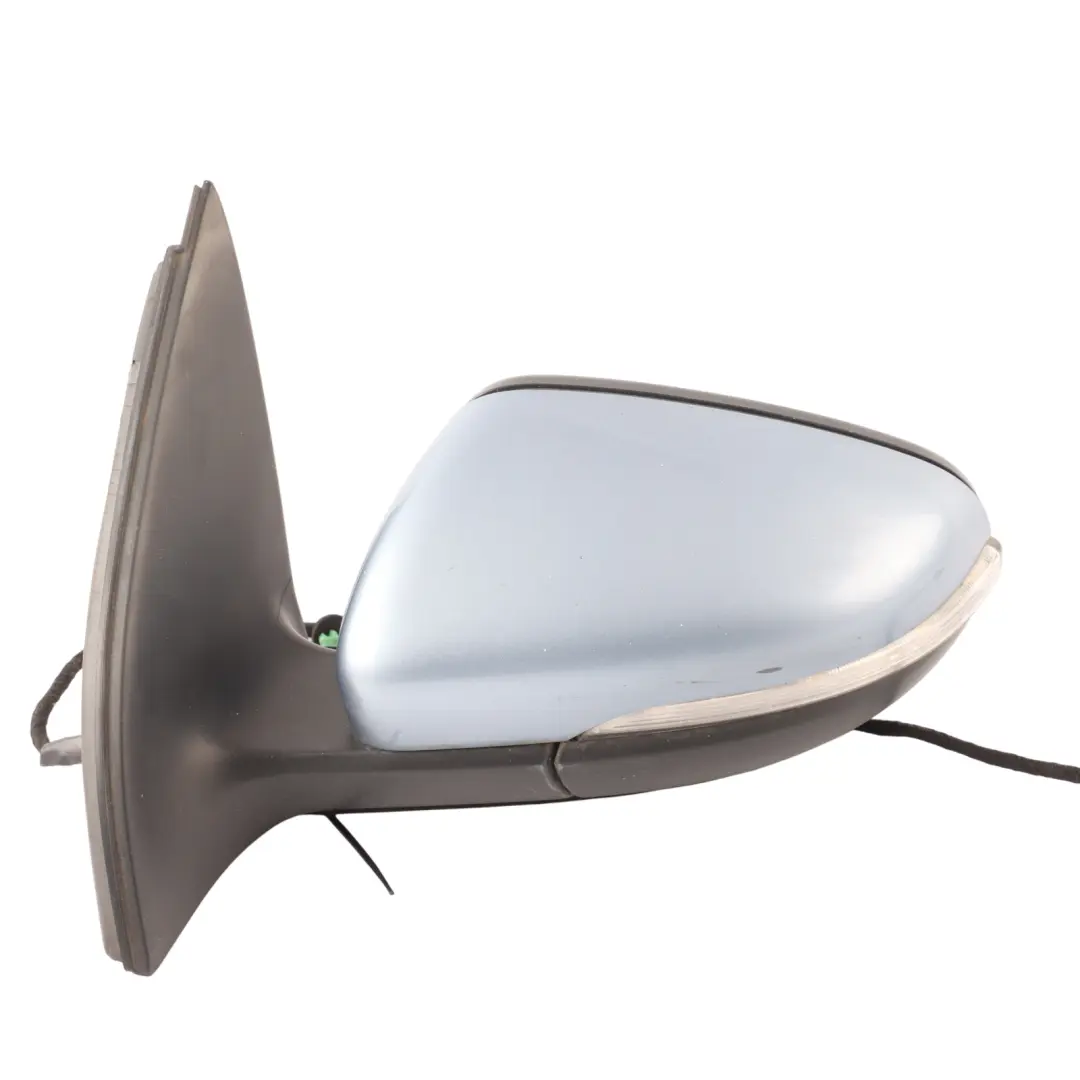 Mk5 V Left N/S Side View Wing Mirror Shark Blue Metallic to Volkswagen with Part number 5K0857933B Volkswagen Mk5 V Left N/S Side View Wing Mirror Shark Blue Metallic - SKU RHD-5K0857933B-SHB - Part number 5K0857933B