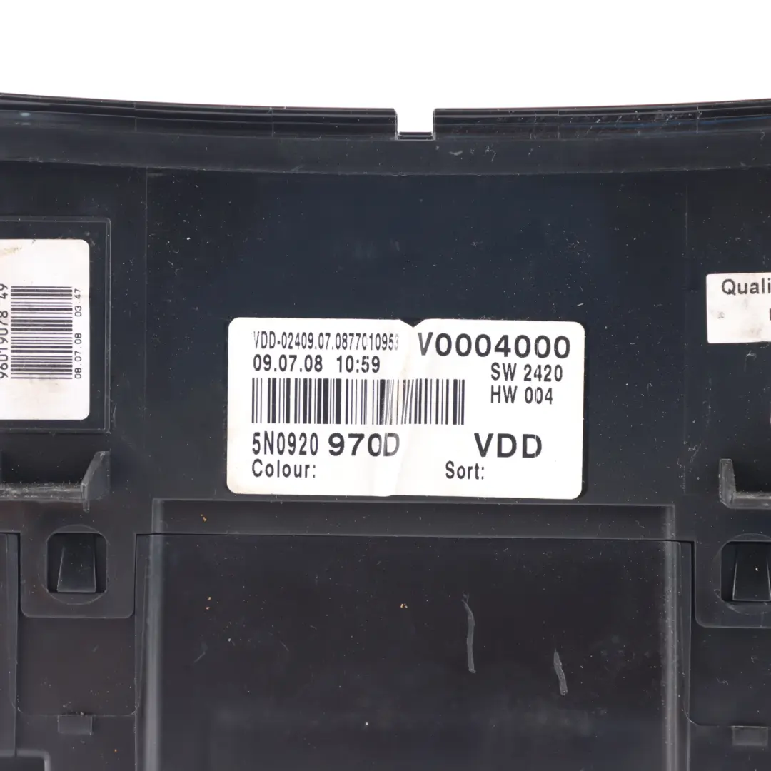 Instrument Cluster Speedo Clocks Automatic Gearbox to Volkswagen Tiguan 5N Diesel with Part number 5N0920970D Volkswagen Tiguan 5N Diesel Instrument Cluster Speedo Clocks Automatic Gearbox - SKU RHD-5N0920970D-1 - Part number 5N0920970D