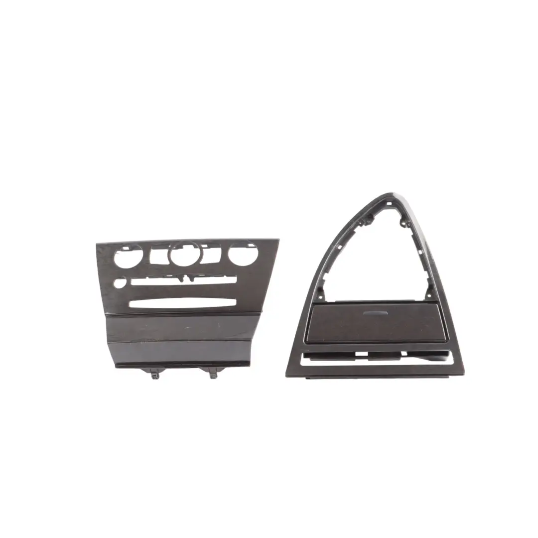 BMW E63 E64 Dash Strip Trim Set Cover High Grade Wood Birke Grau Grey - SKU RHD-7136221-1 - Part number 7136221