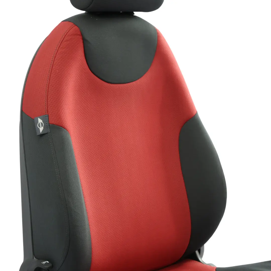 Mini Cooper R50 Front Seat Cloth Fabric Passenger Molette Tartan Red Left N/S - SKU rhd-7136291 - Part number 7136291