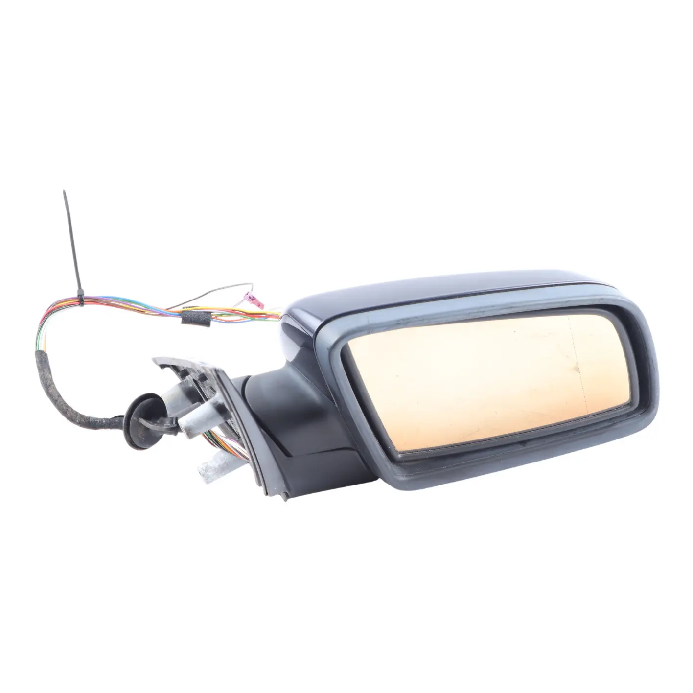 BMW E60 E61 Auto Dip Right Wing Mirror O/S Orientblau Metallic - 317