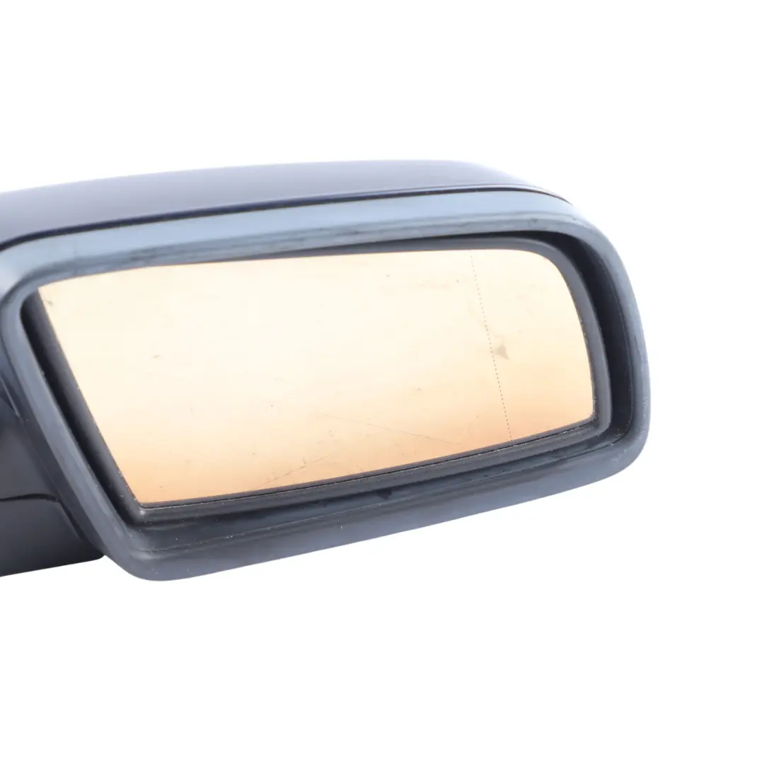 BMW E60 E61 Auto Dip Right Wing Mirror O/S Orientblau Metallic - 317 - SKU RHD-7189522-OB - Part number 7189522