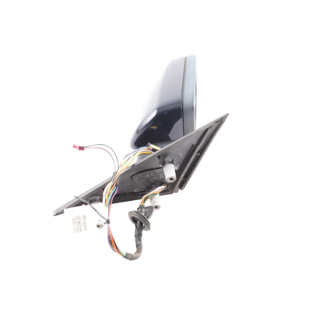 BMW E60 E61 Auto Dip Right Wing Mirror O/S Orientblau Metallic - 317 - SKU RHD-7189522-OB - Part number 7189522