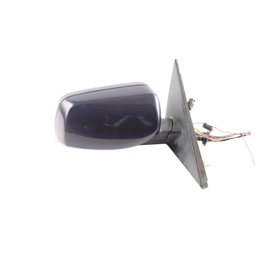 BMW E60 E61 Auto Dip Right Wing Mirror O/S Orientblau Metallic - 317 - SKU RHD-7189522-OB - Part number 7189522