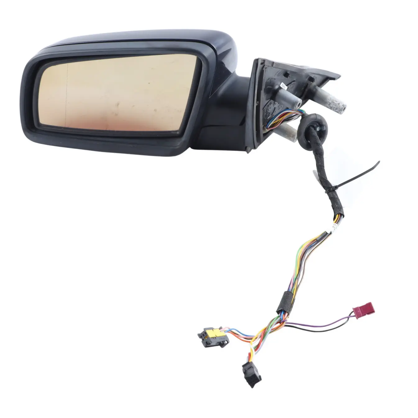 BMW E60 E61 Door Wing Mirror Heated Auto Dip Left N/S Orientblau Metallic - 317