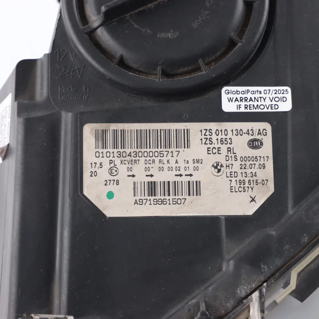 Headlight Head Lamp Passenger Side Front Left N/S to BMW F07 with Part number 7199615 BMW F07 Headlight Head Lamp Passenger Side Front Left N/S - SKU RHD-7199615-1 - Part number 7199615