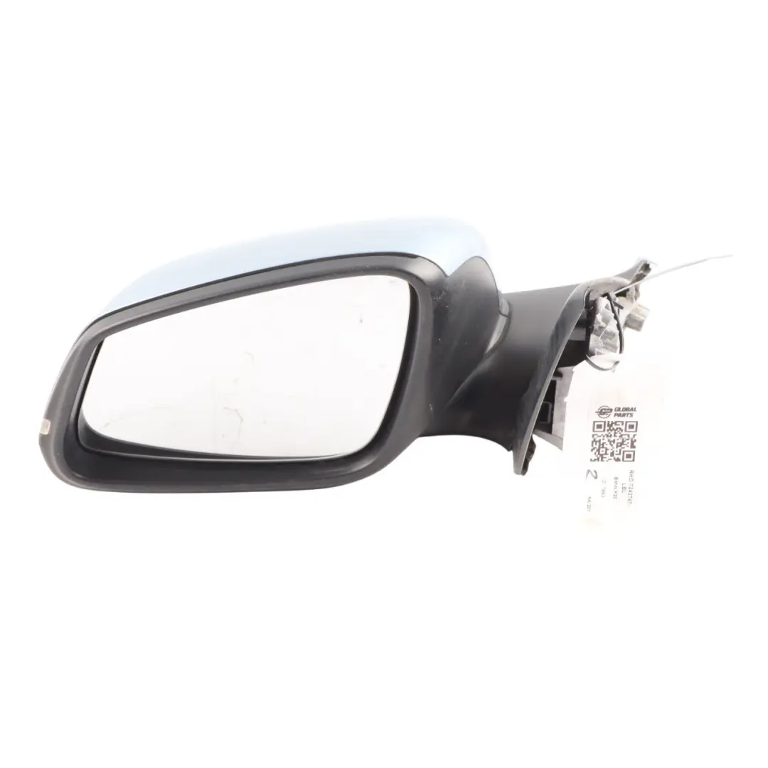 Wing Mirror Heated Auto Dip Door Left N/S Liquid Blue Metallic - B40 to BMW F20 with Part number 7242747 BMW F20 Wing Mirror Heated Auto Dip Door Left N/S Liquid Blue Metallic - B40 - SKU RHD-7242747-LBL - Part number 7242747
