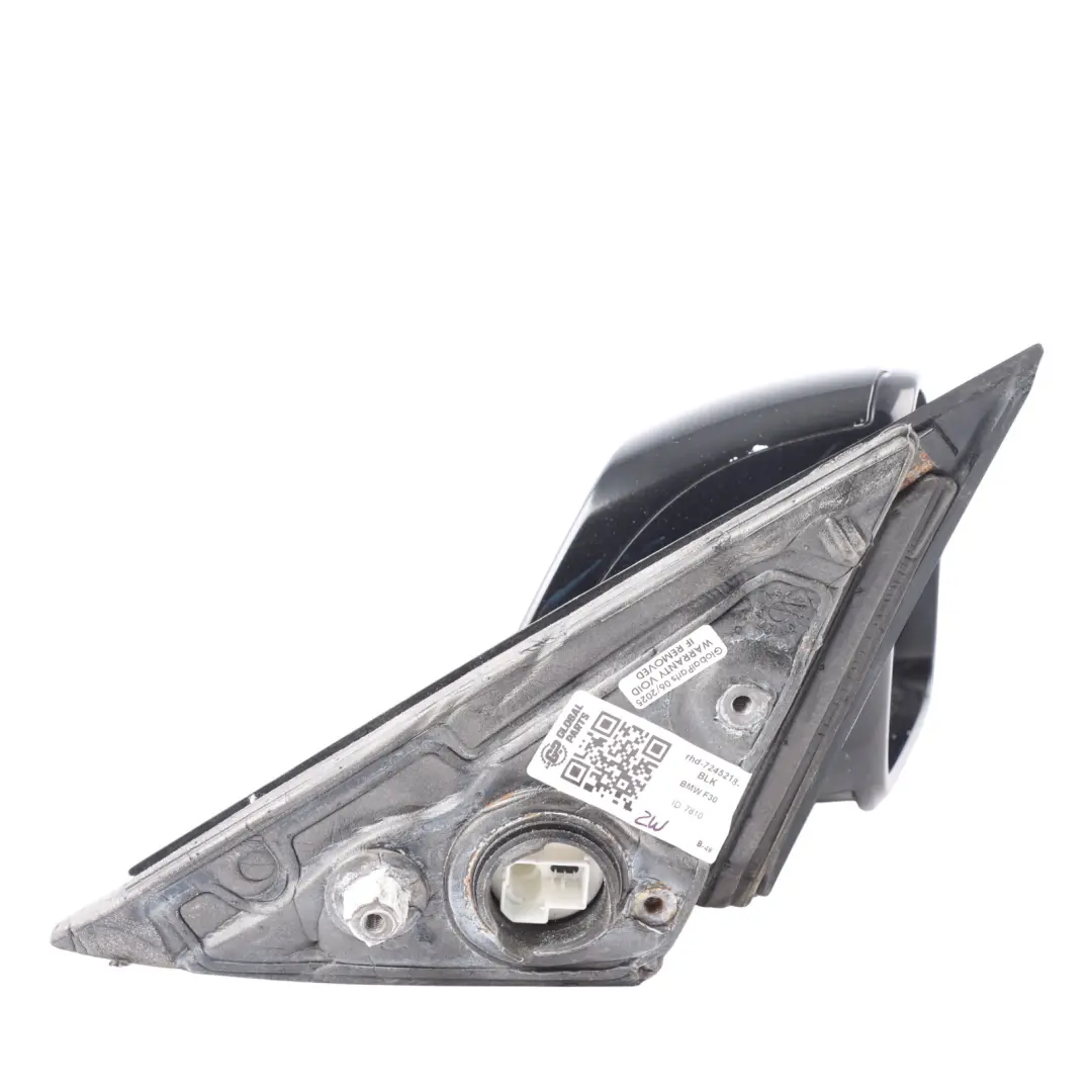 BMW 3 Series F30 F31 M Sport High Gloss Heated Right Wing Mirror O/S Black - SKU rhd-7245218-BLK - Part number 7245218