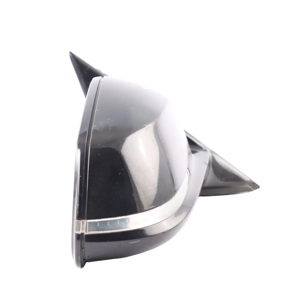 BMW 3 Series F30 F31 M Sport High Gloss Heated Right Wing Mirror O/S Black - SKU rhd-7245218-BLK - Part number 7245218
