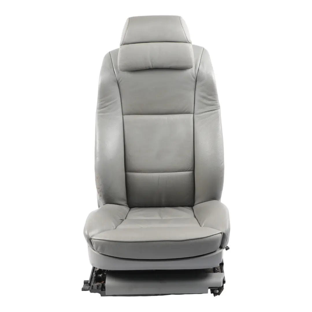 BMW E60 E61 Front Seat Comfort Heated Memory Right O/S Leather Dakota Grey - SKU RHD-7249400-2 - Part number 7249400